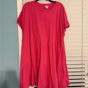 J.Crew Pink Short Sleeve Dress